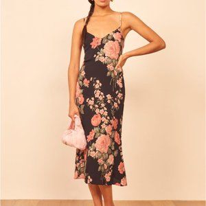 Reformation Nella Midi Slip Dress - Louise Pattern - NWT